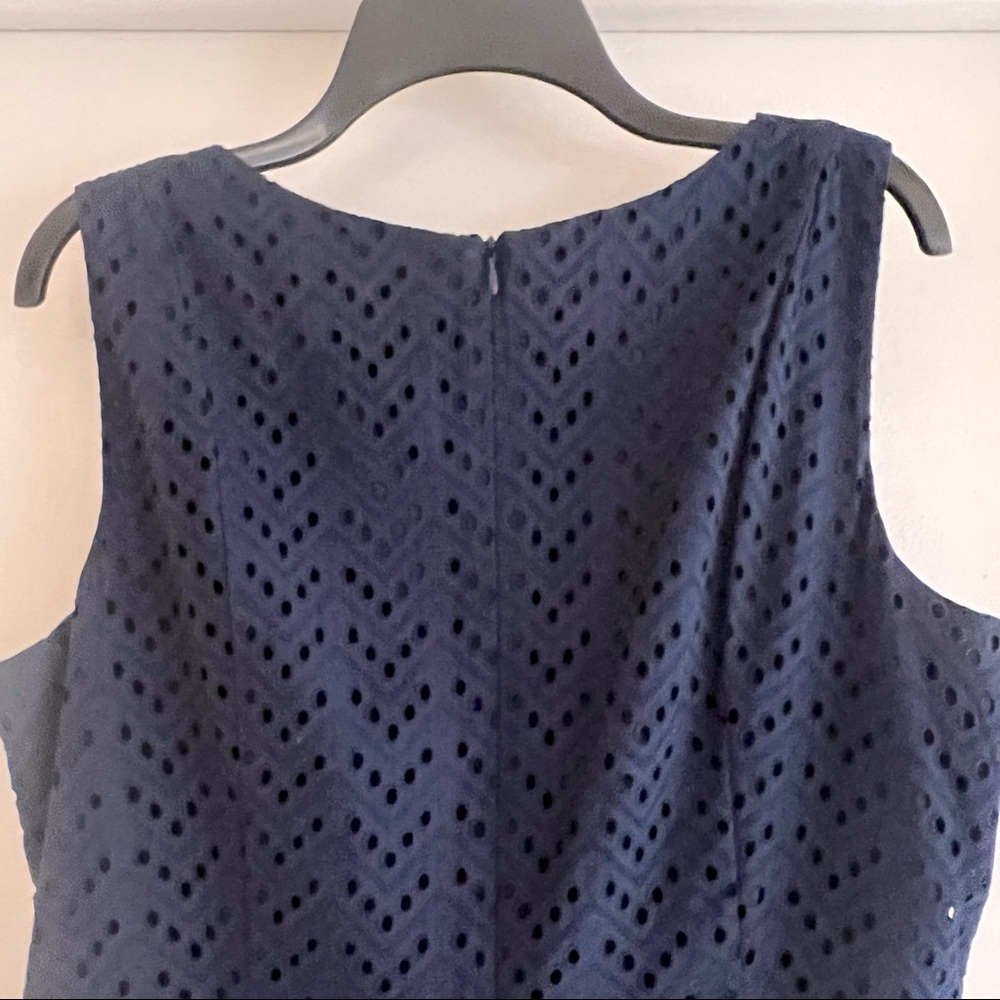 Liz Claiborne Navy Blue Sleeveless Dress - Picture 7 of 7